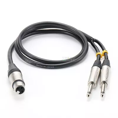 Microphone Speaker Lead Balanced XLR Patch 2 X Male XLR To 2 X RCA Phono Plug • £59.39