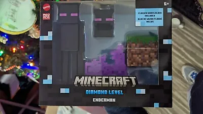 Minecraft Diamond Enderman Action Figure With Accessories Video Games Toys • $22.75
