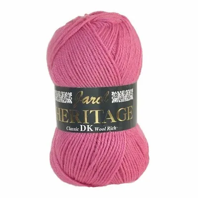 5 Ballsx 100 Gram Jarol HERITAGE DK Knitting Wool Yarn 100g - 109 Blossom • £17.50