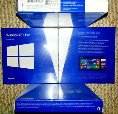 Microsoft Windows 8.1 ProFullSKU FQC-06913Sealed Retail Package32-bit64-bit • $199.99