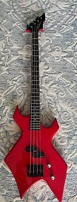 B.C. Rich Warlock Rave Series Bass W/EMG Pickups And Collapsing Stand. • $270