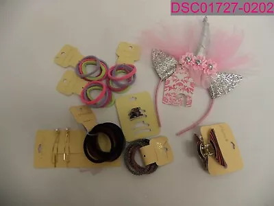 L Erickson Hair Accesories Lot-Hair Ties Clips Unicorn Head Band • $39.99