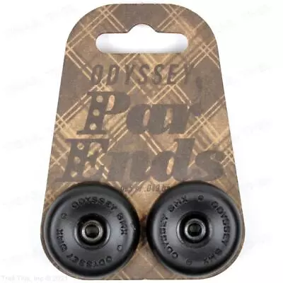 Odyssey Par Ends BMX Bicycle Light Weight Handlebar Bar End Plugs Pair - Black • $8.95