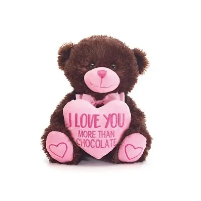 I Love You More Than Chocolate 10 Inch Teddy Bear Plush Toy • $23.95