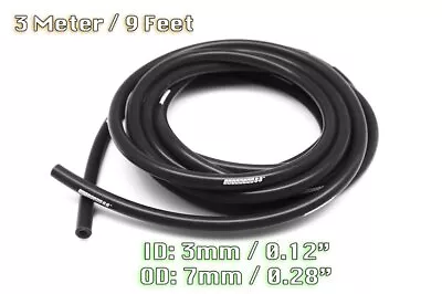 3 Metre Black Silicone Vacuum Hose Air Engine Bay Dress Up 3mm Fit Mustang • $10.99