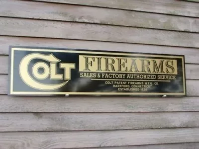 New!!  Early Style Colt Firearms Dealer Sign/ad 1'x46  Alum Panel • $72.99