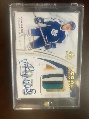 2009-10 SP Authentic Rookie Review 4 Color Patch Auto Lanny McDonald 63/100 • $91.03