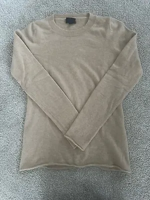 J.Crew COLLECTION CASHMERE LONG-SLEEVE T-SHIRT Small Light Brown • $55