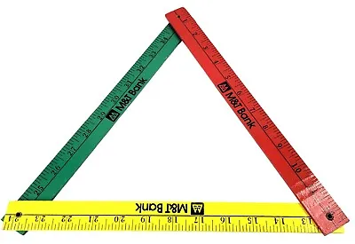 Vintage Wooden Folding 36 Inch Yardstick Advertising M&T Bank USA EUC • $24.99