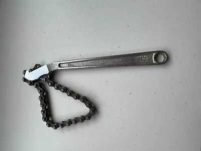 Vintage 12 In. Chain Wrench Diamond Tool And Horseshoe Co. Duluth MN - MADE USA • $23