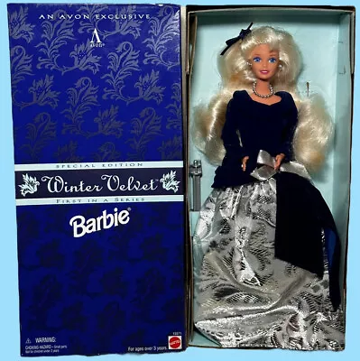 Winter Velvet Barbie Special Edition 1st In Series Avon Exclusive #15571 Vtg '95 • $10.19