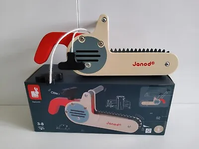 Brico'Kids Chain Saw Wooden Janod Pretend Play Toy Age 3-8 Years • £16.99