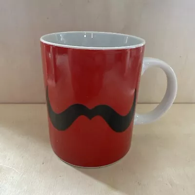 Soho Loft Red White Black Mustache The Super Cool Coffee Mug 3 • $14.99