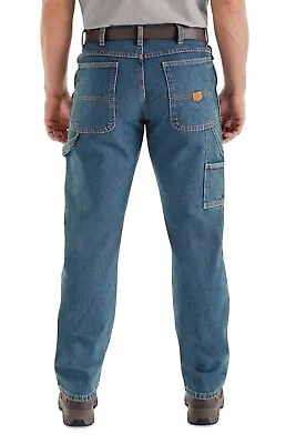 New Carpenter Jeans / Dungaree Five Pocket Hammer Loop Work Stonewashed Jeans • $19.99