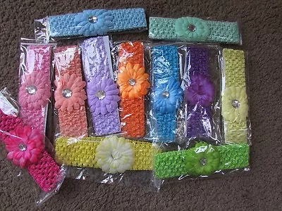 £2.50 • Buy Children's Flower Hair Bandeaux Fabric Headband Child Band Diamante Floral 