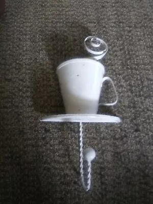 UMA Home Decor Metal Coffee Mug With Holder & With Steam • $15