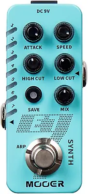 E7 Polyphonic Guitar Synth Mini Synth Pedal 7 Guitar Synthesizer Tones With An  • $113.99