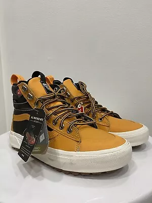 Vans Men's Sk8-Hi Mte 2.0 Dx All Weather Boots Apricot Orange Black Sz 6/Wms 7.5 • $80.96