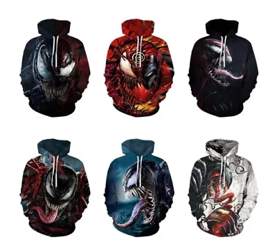 $19.95 • Buy Unisex Venom 3D Digital Print Couple Autumn Sweatshirt Long Sleeve Pullover Top