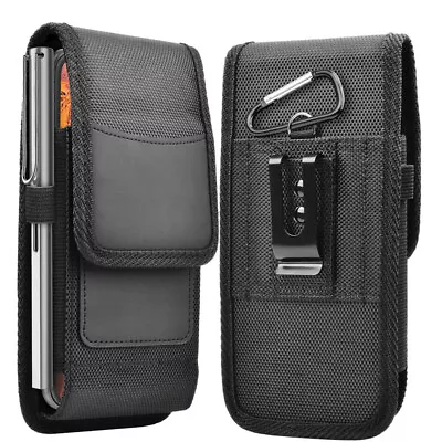 For Motorola Moto G 5G (2023) Case Rugged Nylon Belt Clip Holster Carrying Pouch • $8.88