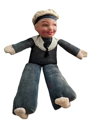 Vtg Norah Wellings Sailor Doll Bremerhaven Cruise Ship Jolly Boy Germany  • $39.96