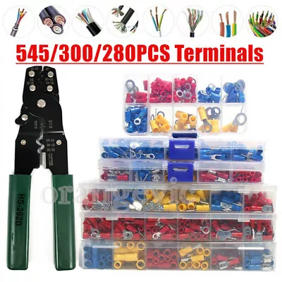 545/280PCS Assorted Crimp Spade Terminal Insulated Electrical Wire Connector Kit • $33.99