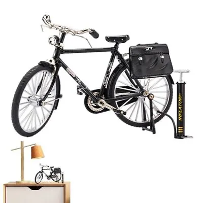 DIY Gift Retro Bicycle Model Toys 1:8 Scale Diecast Miniature Collection Toy • £10.19
