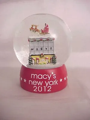 Hard To Find Macy's 4  New York 2012 Snow Globe ~ New With Tag • $1.99