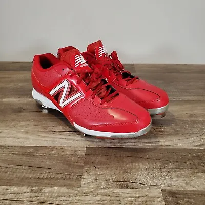 New Balance Mens Size 16 EE Low-Cut MB4040AR Red White Baseball Cleat Shoes NWOB • $39.99