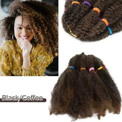 Soft Afro Natural Kinky Curly Bulk Twsit Dreadlock Marley Braids Hair Extensions • $29.30
