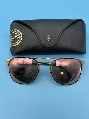 Ray Ban Sunglass Signet RB3429M 9000/Z2 58-19 Black Gold FRAMES ONLY NO Lense • $49.99