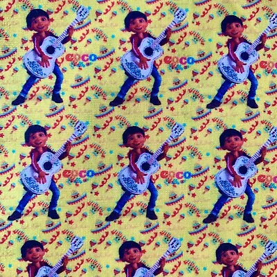 £6 • Buy Offcut Disney Coco Miguel Day Of The Dead Mexican Character  Fabric