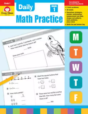 Daily Math Practice Grade 1 - Paperback By Evan Moor - GOOD • $5.99