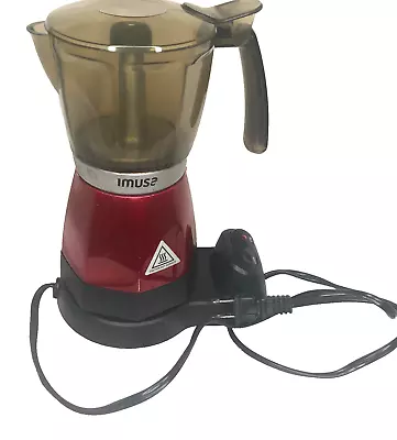 IMUSA Electric Moka Maker 3 Cup & 6 Cup 480 Watts Red • $15