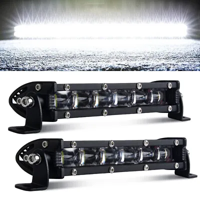 2x 8inch Led Light Bar Spotlight 60W Light Bar Off Road Led Work Lights 24V 12V • $37.30