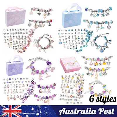 Bracelet Making Kit For Girls Gift DIY Charm Bracelets Kit Jewelry Crafts Set • $18.56