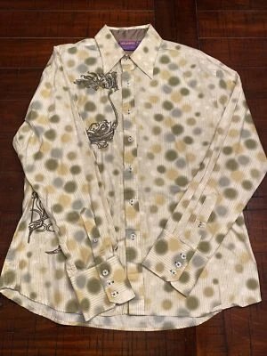 $30 • Buy Jimi Hendrix Experience Rock And Roll Religion Embroidered L/S XL Shirt RARE Vin