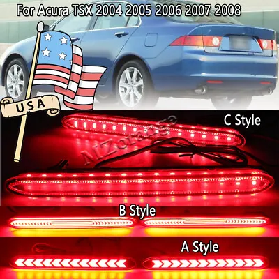 LED Rear Bumper Reflector Brake Light Lamp For Acura TSX 2004 2005 2006 2007 08 • $22.66