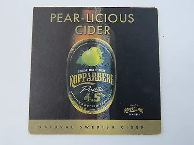 Beer COASTER ~ KOPPARBERG ~ Premium Swedish Pear-Licious Pear Cider ~ Breweriana • $16.10