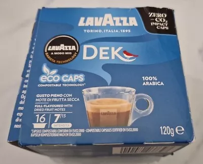 £4.99 • Buy Lavazza A Modo Mio Dek Cremoso Coffee Capsules 16 Decaffeinated Coffee Pods