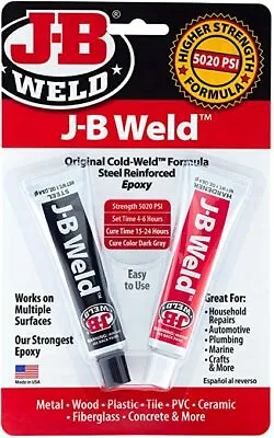 £7.39 • Buy JB Weld Epoxy Liquid Weld Adhesive Bond Metal Wood Plastic Tile Ceramic 8625