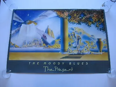 VINTAGE 1983 MOODY BLUES THE PRESENT ALBUM PROMO 24x36 RECORD STORE POSTER • $24.99