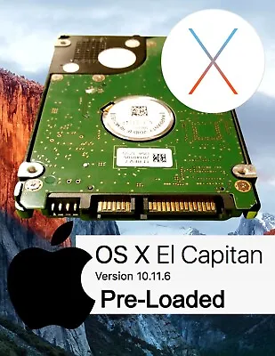 Macbook Pro Hard Drive El Capitan 10.11 320GB HD 2.5  2010 2011 2012 A1278 A1286 • $19.68