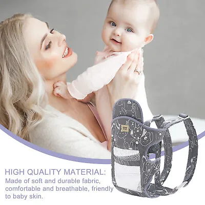 Baby Carrier Kangaroo Shoulder Strap For Infants Newborn Wrap Sling Kid Cotton • £21.79