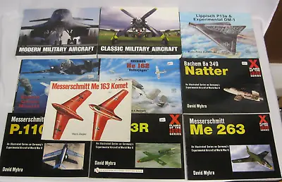 Experimental German Aircraft World War II Heinkel Messerschmitt 10 Book Lot • $61.57