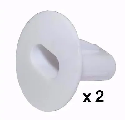 £6.75 • Buy Plastic Hole Tidy Wall Grommet Sky Twin Double Coax Aerial Cable Entry WHITE X 2