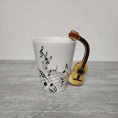 Guitar Mug Coffee Tea Ceramic Creative Music Violin Handle Style Milk Stave Cups • $11.66