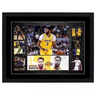 Anthony Davis Lakers Signed Framed Poster Lebron Kobe Basketball Memorabilia • $79