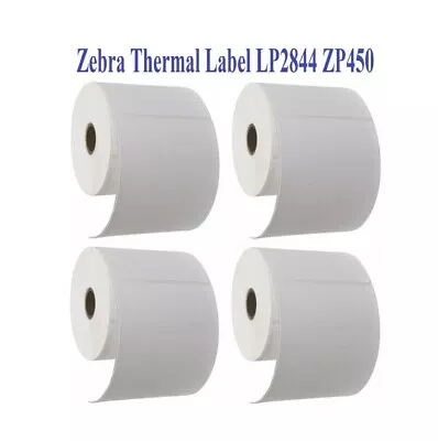 4 Rolls 4 X6  Zebra 2844 Eltron ZP450 Direct Thermal Shipping Labels 1000 PCS • $17.50