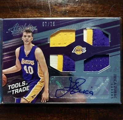 $65 • Buy IVICA ZUBAC Rookie RC 3 Colour RPA /75 Auto TOOLS OF THE TRADE 2016-17 Absolute